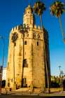 Torre del Oro (Golden Tower) middle ages watchtower, Seville, Andalusia, Spain. Art Print